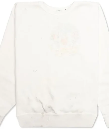 Saint Michael Crewneck Sweatshirt-White